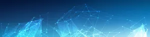 Blue Connections Linkedin Cover Wallpaper