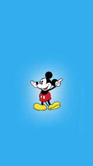 Blue Cover Mickey Mouse Wallpaper