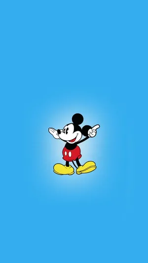 Blue Cover Mickey Mouse Wallpaper