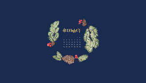 Blue December Calendar Wallpaper