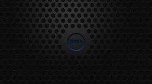 Blue Dell Laptop Logo Mesh Plate Wallpaper