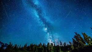 Blue Diamond Milky Way Stars Wallpaper