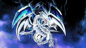 Blue Eyes White Dragon Theme Wallpaper