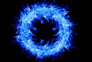 Blue Fire Ring Wallpaper