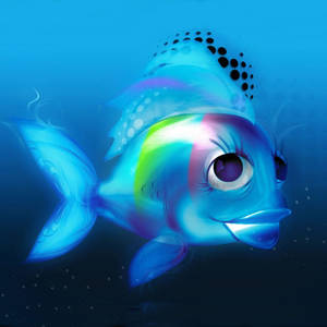 Blue Fish Animated Wallpaper