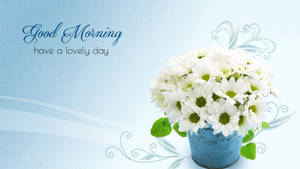 Blue Good Morning Hd Wallpaper