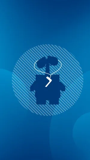 Blue Graphic Wall E Iphone Wallpaper