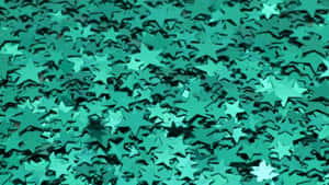 Blue Green Aesthetic Stack Of Stars Wallpaper