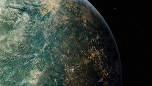 Blue Green Earth Wallpaper