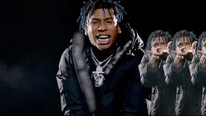 Blue Haired Nle Choppa Wallpaper