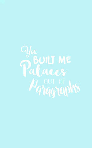 Blue Hamilton Burn Palaces Wallpaper