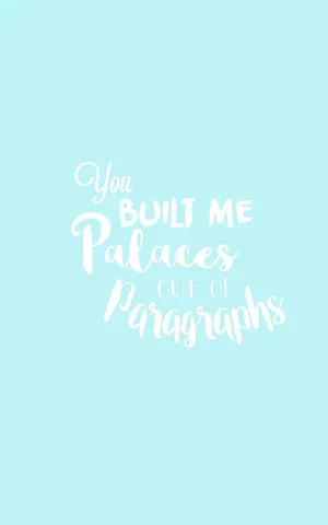 Blue Hamilton Burn Palaces Wallpaper