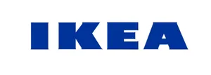 Blue Ikea Logo White Wallpaper