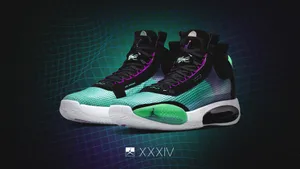 Blue Jordan 34 Blue Void Colorway Wallpaper