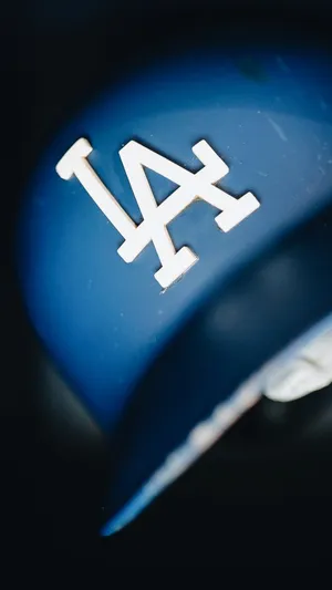 Blue La Dodgers Cap Iphone Wallpaper