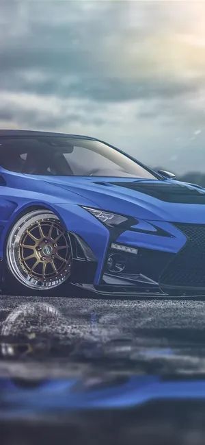 Blue Lexus Refraction Iphone Wallpaper