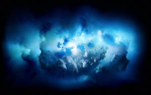 Blue Light And Cloud Wallpaper