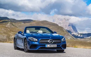 Blue Mercedes-benz Convertible Car Hd Wallpaper