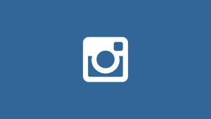 Blue Minimalist Instagram Icon Wallpaper