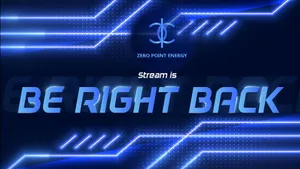 Blue Neon Be Right Back Wallpaper