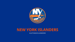 Blue New York Islanders Art Wallpaper