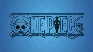 Blue One Piece Title Wallpaper
