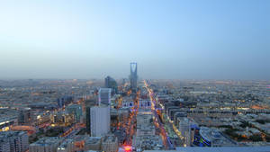 Blue Riyadh City Wallpaper