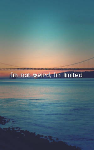 Blue Sea Savage Quote Wallpaper