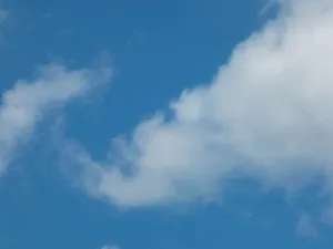 Blue Sky And Aesthetic Clouds Wallpaper