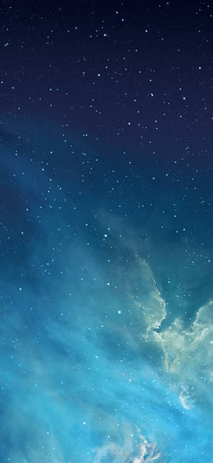 Blue Sky Clouds Stars Apple Wallpaper