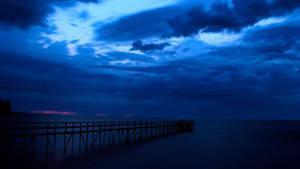 Blue Sky Pier Wallpaper