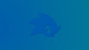 Blue Sonic Icon Photo Cover Wallpaper