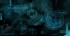 Blue Technology Computer Interface Wallpaper