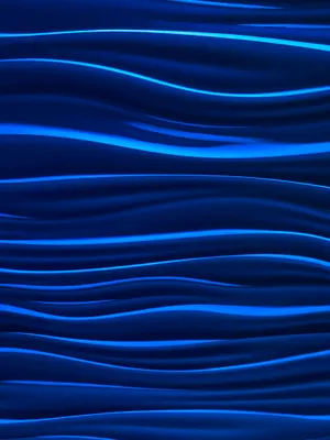 Blue Waves Aesthetic Pattern Wallpaper