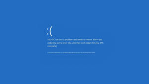 Blue Windows 10 Screen Wallpaper