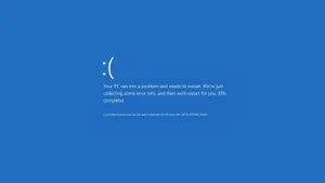 Blue Windows 10 Screen Wallpaper