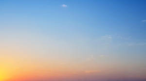 Bluish Orange Clear Sky Wallpaper