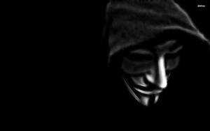 Blurred Black Anonymous Wallpaper
