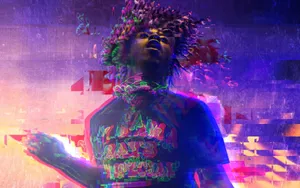 Blurred Lil Uzi Vert Glitch Wallpaper