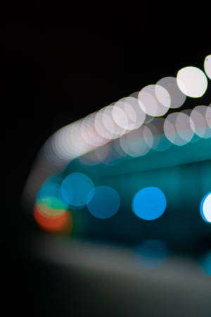 Blurry Blue And White Bokeh Wallpaper