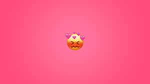 Blushing Emoji Desktop Wallpaper