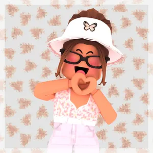 Blushing Roblox Girl Wallpaper