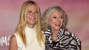 Blythe Danner On Pink Wallpaper