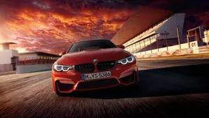 Bmw M4 Coupe Orange Wallpaper
