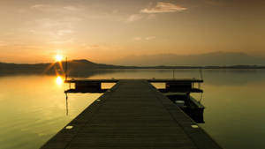 Boat Dock Peace Wallpaper