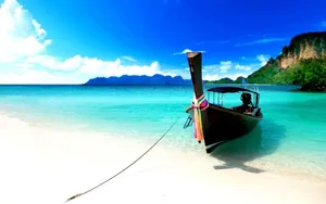 Boat During The Day Wallpaper