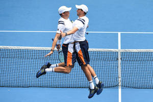 Bob Bryan Chest Bump Wallpaper