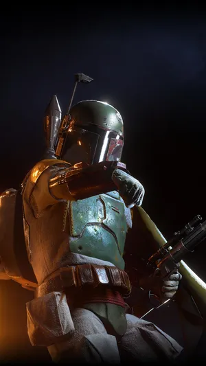 Boba Fett In Madalorian Armor Wallpaper