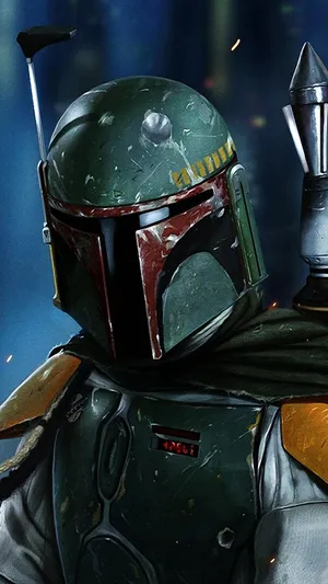Boba Fett In Mandalorian Helmet Wallpaper