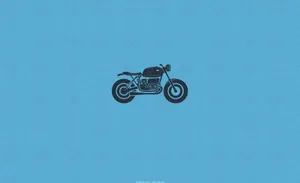 Bobber Motorcycle Minimalist Art Wallpaper